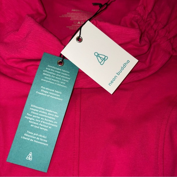 Neon Buddha Pink Tunic Top - Picture 6 of 8